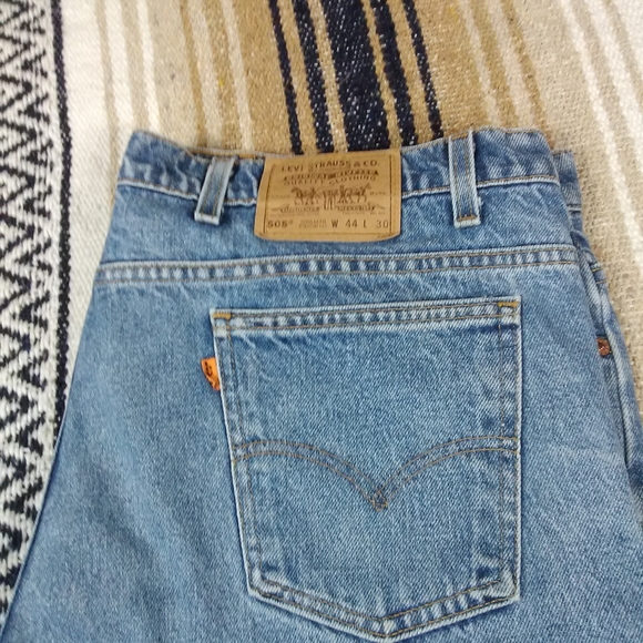 44/30 ORANGE TAB LEVI'S MENS VINTAGE STRAIGHT LEG - Picture 8 of 11